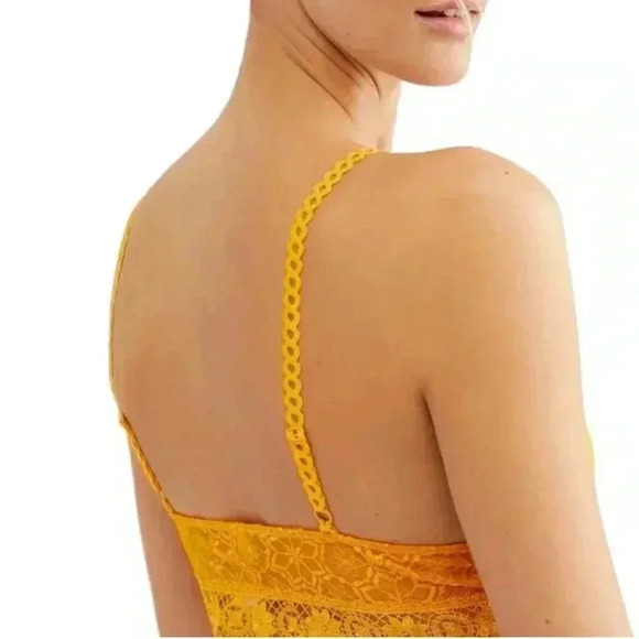 Free People Intimately Women’s XS Ella Soft Lace Bra/Bralette Sardenia Sunset - Picture 2 of 13